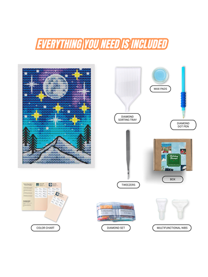 Diamond Painting Kit - Northern Lights Winter Night