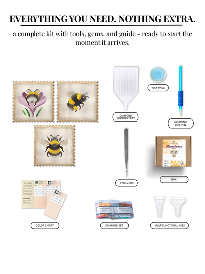 Wood Gem Minis™ - Bumblebee Garden Stamps