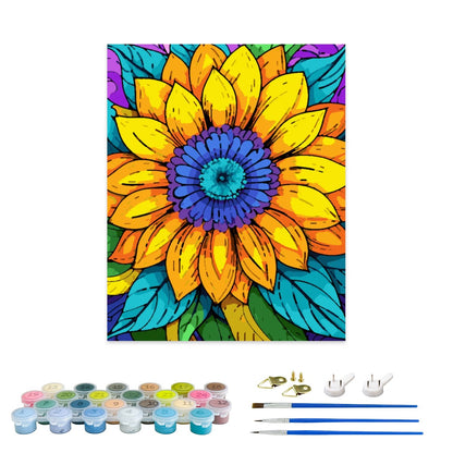 Radiant Sunburst Paint By Numbers Kit