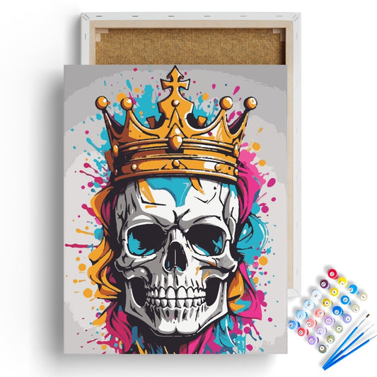 Royal Skull Graffiti Paint by Numbers Kit