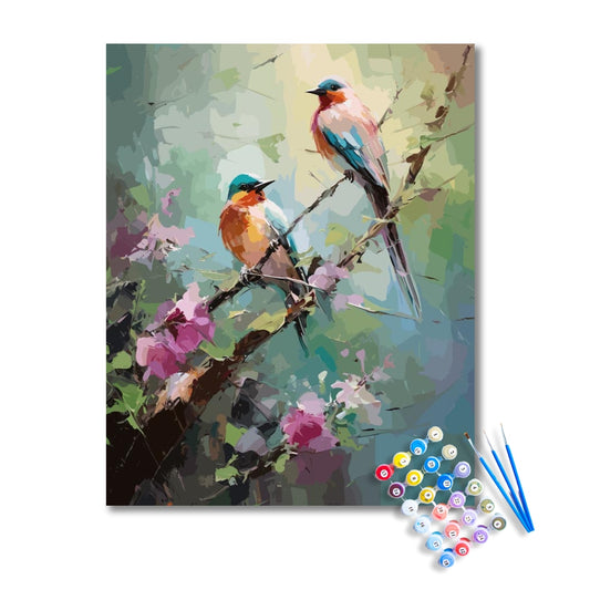 Serene Songbirds Paint by Numbers Kit