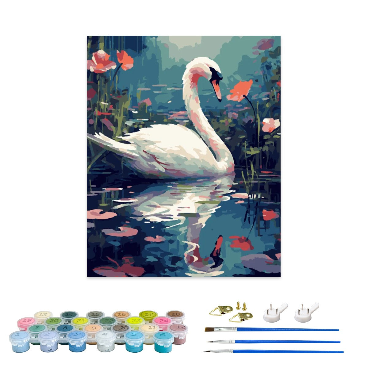 Serene Swan Habitat Paint by Numbers Kit