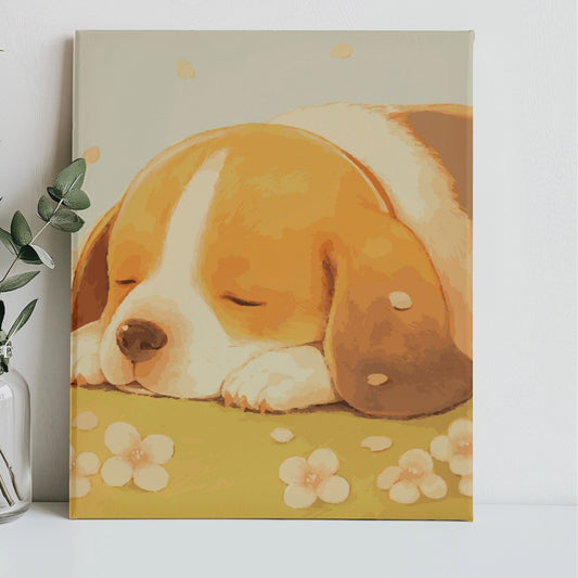 Sleeping-Beagle-Paint-by-Numbers-Kit-1