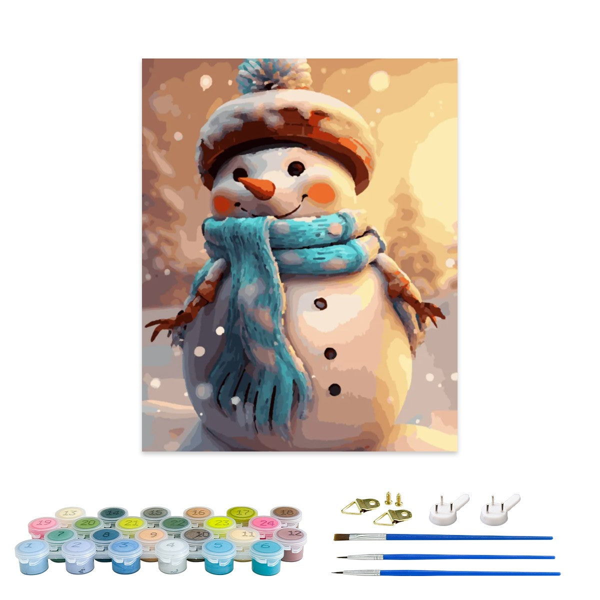 Snowy Smiles Paint By Numbers Kit