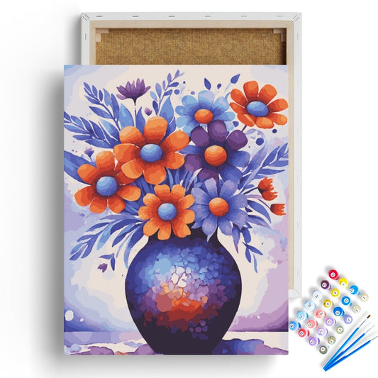 Vibrant Floral Elegance Paint by Numbers Kit