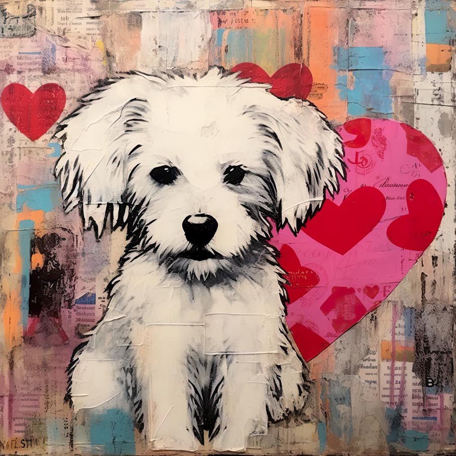 Vintage Puppy Valentine