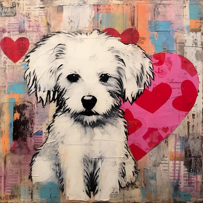 Vintage Puppy Valentine