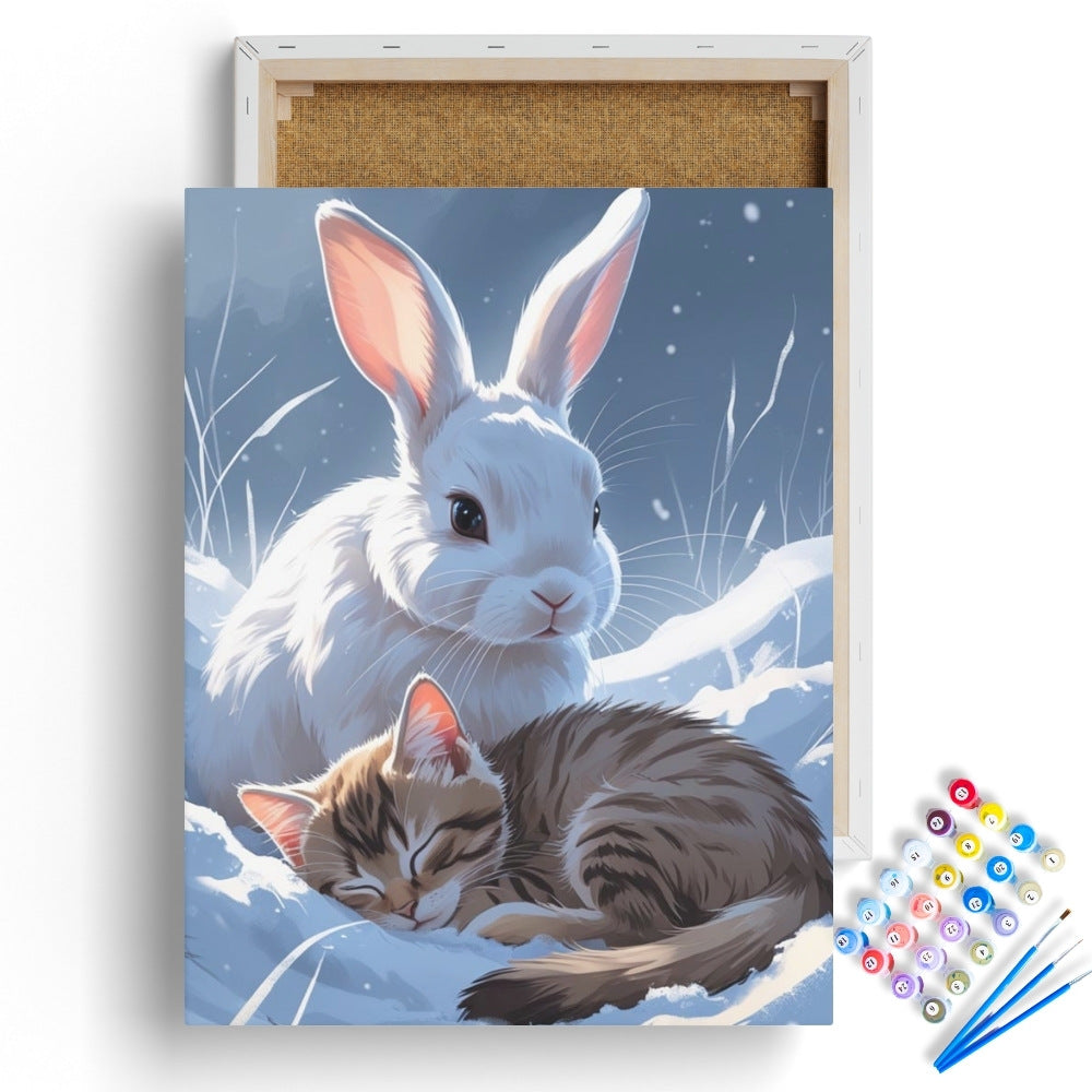 Winter Companions Paint by Numbers Kit