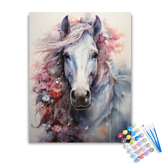 Winter Horse Paint by Numbers Kit