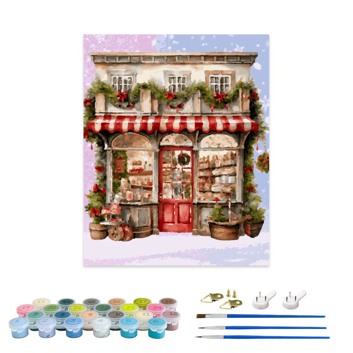 Ye Olde Christmas Shoppe Vintage Paint by Number Kit image_1