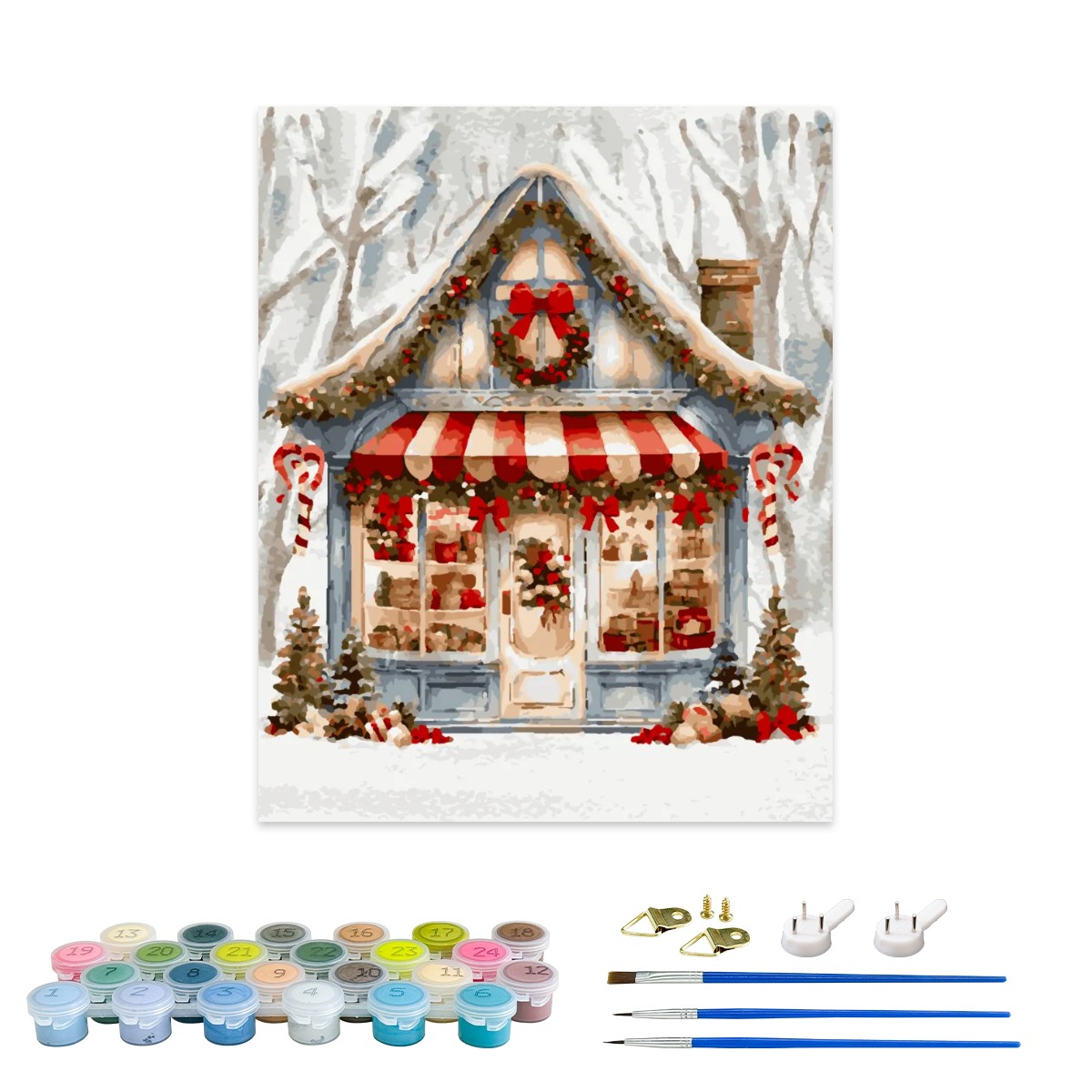Ye Olde Christmas Shoppe Winter Paint by Number Kit image_4