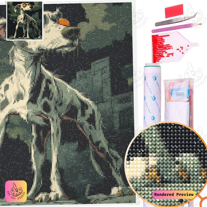 Artdiystudio Apocalyptic Hound Diy Diamond Painting Kit A Dark And Powerful Art Craft 2