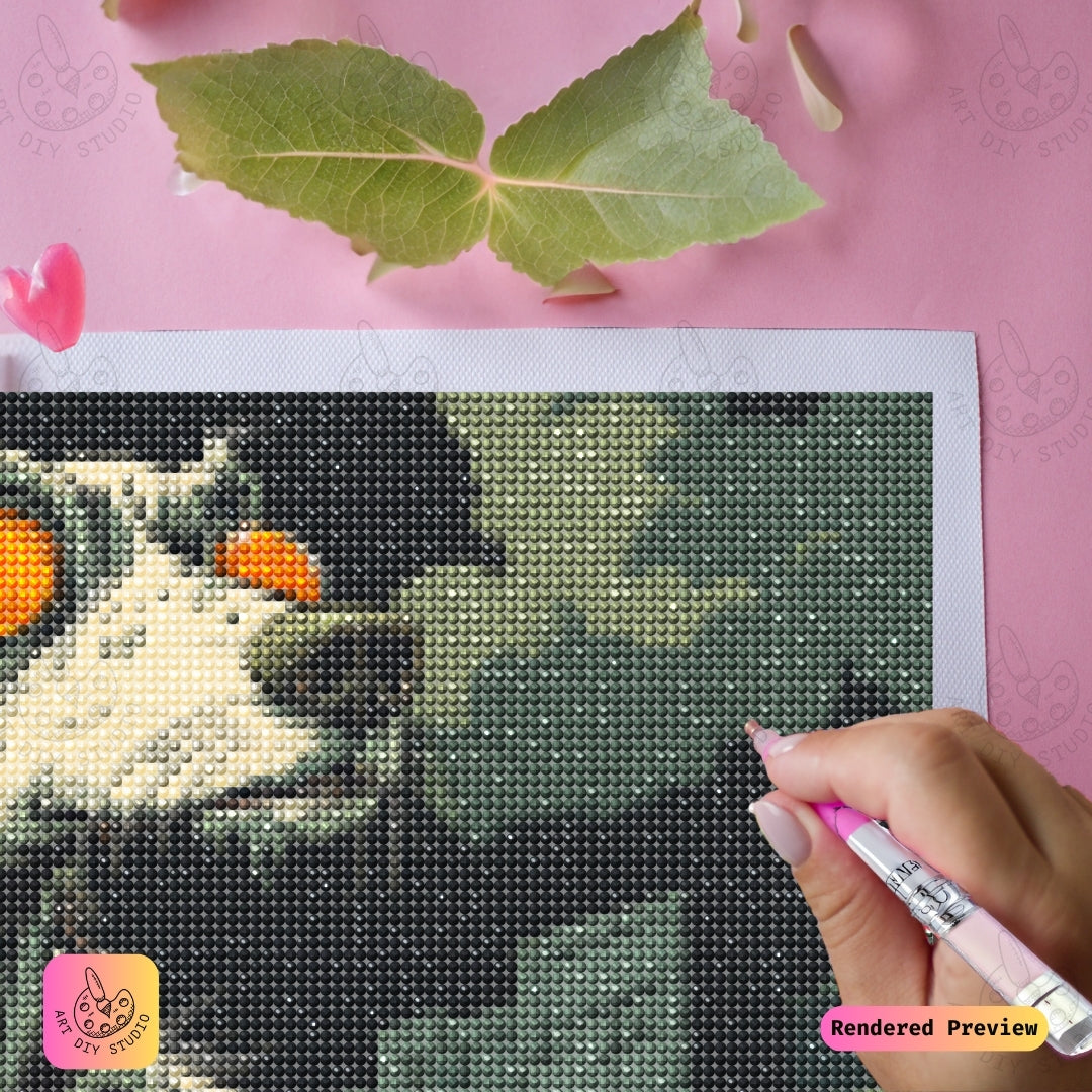 Artdiystudio Apocalyptic Hound Diy Diamond Painting Kit A Dark And Powerful Art Craft 3