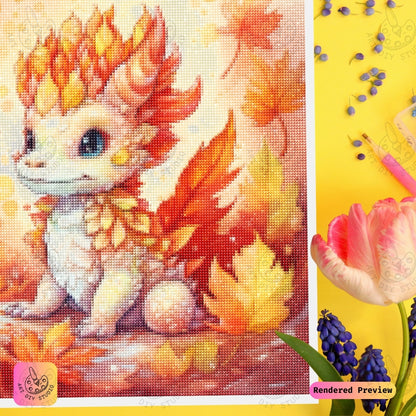 Artdiystudio Autumn Ember Hatchling Diy Diamond Painting Kit A Cute And Cozy Creation 3