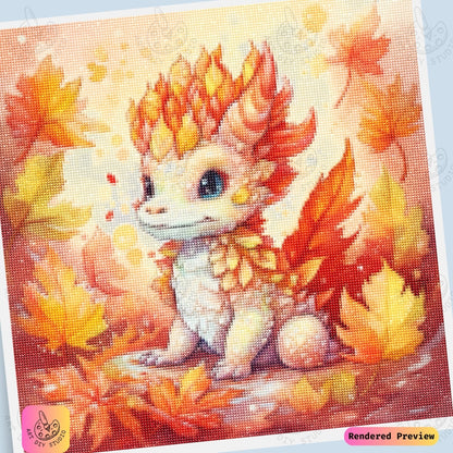 Artdiystudio Autumn Ember Hatchling Diy Diamond Painting Kit A Cute And Cozy Creation 6