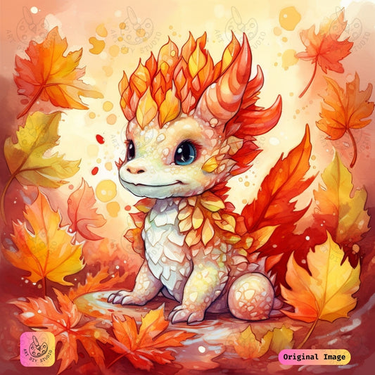 Artdiystudio Autumn Ember Hatchling Diy Diamond Painting Kit A Cute And Cozy Creation