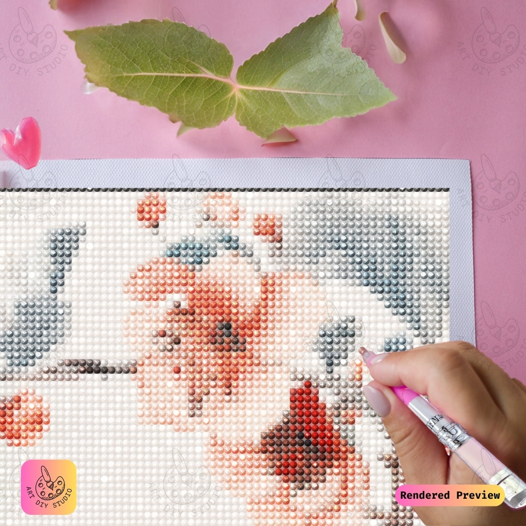 Artdiystudio Birds And Blossoms Serenity Diy Diamond Painting Kit A Touch Of Natures Harmony 3