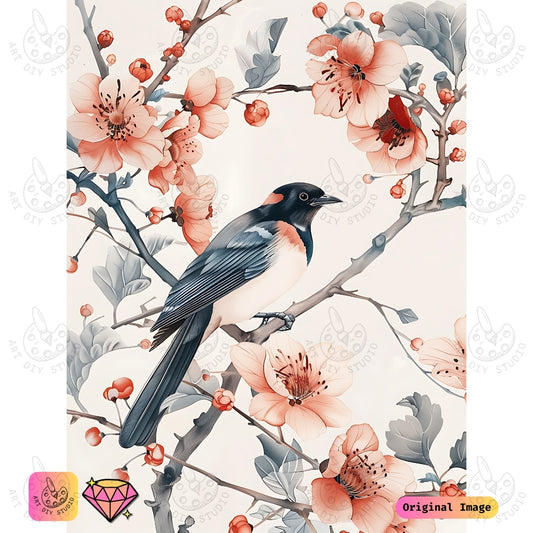 Artdiystudio Birds And Blossoms Serenity Diy Diamond Painting Kit A Touch Of Natures Harmony 6
