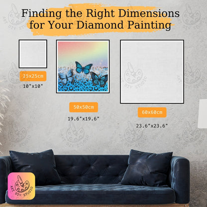 Artdiystudio Blue Butterfly Dreams Diamond Painting Kit Let Your Imagination Soar 2