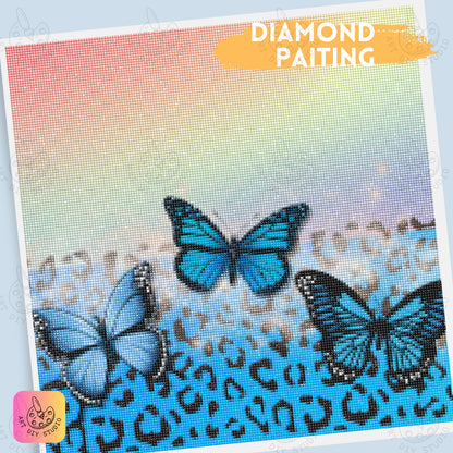 Artdiystudio Blue Butterfly Dreams Diamond Painting Kit Let Your Imagination Soar 5
