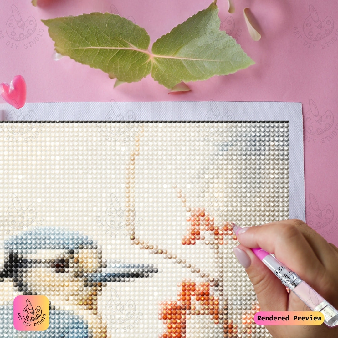Artdiystudio Blue Jay Serenity Diy Diamond Painting Kit A Moment Of Calm In Nature 3