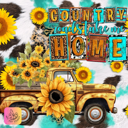 Artdiystudio Bring Homegrown Beauty To Your Walls With Country Roads Sunflower 8