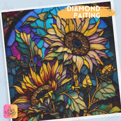 Artdiystudio Bring Vibrant Beauty To Life With The Enchanted Sunflower Glow Diamond Art Kit 4