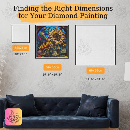 Artdiystudio Bring Vibrant Beauty To Life With The Enchanted Sunflower Glow Diamond Art Kit