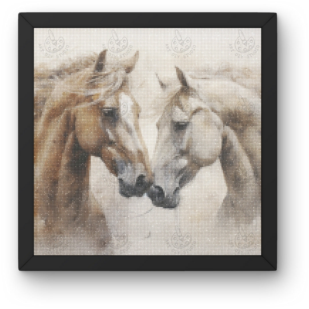 Artdiystudio Brushstrokes Of Bond Diy Diamond Painting Kit A Gentle Expression Of Equine Grace 3