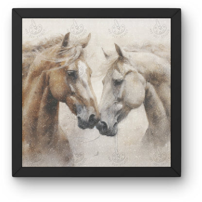 Artdiystudio Brushstrokes Of Bond Diy Diamond Painting Kit A Gentle Expression Of Equine Grace 3