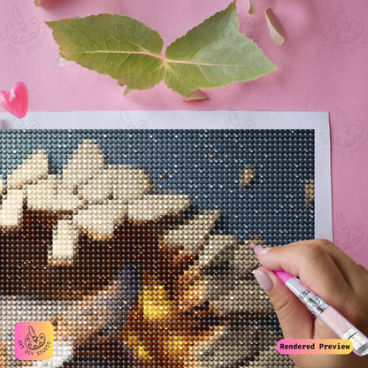 Artdiystudio Bursting Owl Wonder Diy Diamond Painting Kit A Dynamic And Playful Scene 4