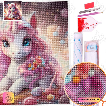 Artdiystudio Candyland Unicorn Diy Diamond Painting Kit A Sweet Fantasy Adventure 5