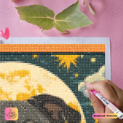 Artdiystudio Cane Corso Midnight Guard Diy Diamond Painting Kit A Fierce Bold Craft 3