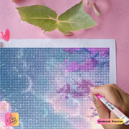 Artdiystudio Celestial Blossom Grove Diy Diamond Painting Kit A Mystical Journey Through A Dreamy Landscape 4