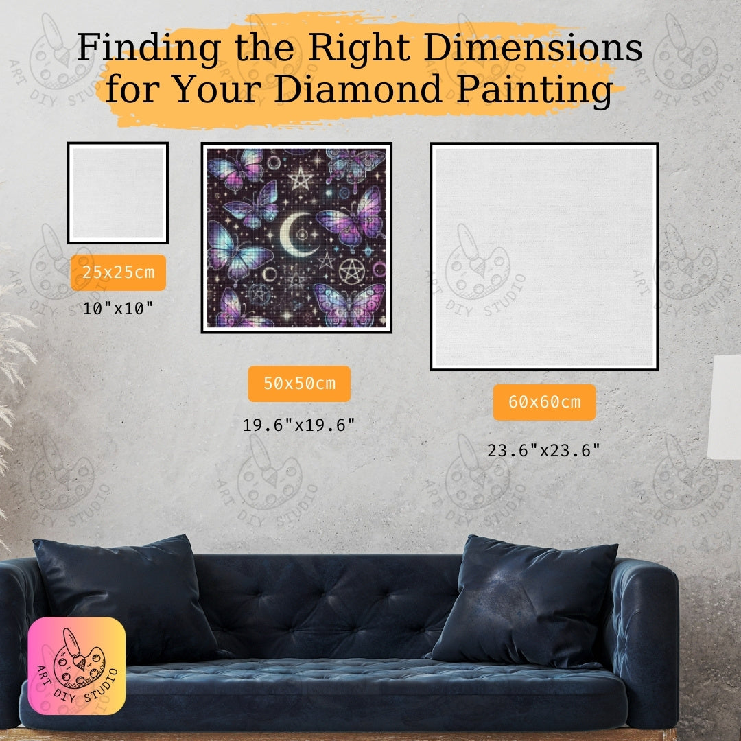 Artdiystudio Celestial Butterfly Whispers Mystical Diy Diamond Painting Kit For Dreamers Product Image 2
