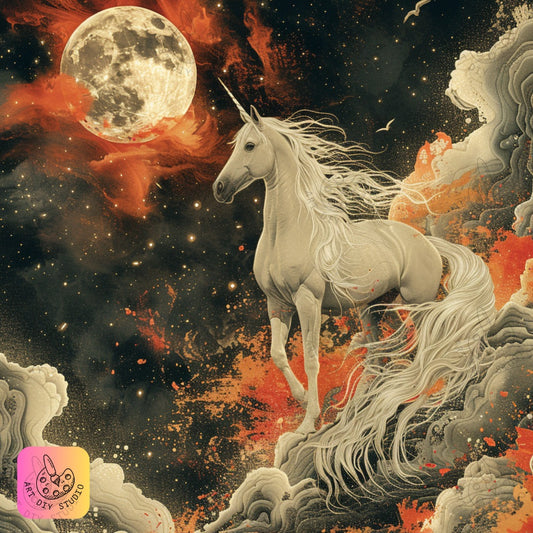Artdiystudio Celestial Unicorn Dream Diy Diamond Painting Kit Craft Your Own Fantasy 8