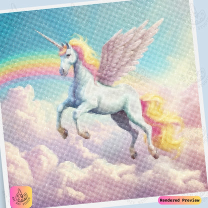 Artdiystudio Celestial Wings Unicorn Diy Diamond Painting Kit A Majestic Fantasy Flight 6