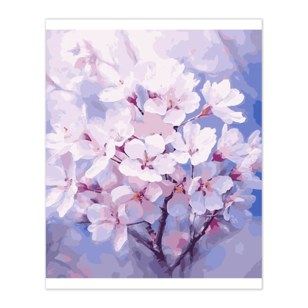 Artdiystudio Cherry Blossom Serenity Paint By Numbers Kit A Tranquil Floral Masterpiece