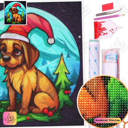 Artdiystudio Christmas Pups Wonderland Diy Diamond Painting Kit A Cozy Craft For The Holidays 2