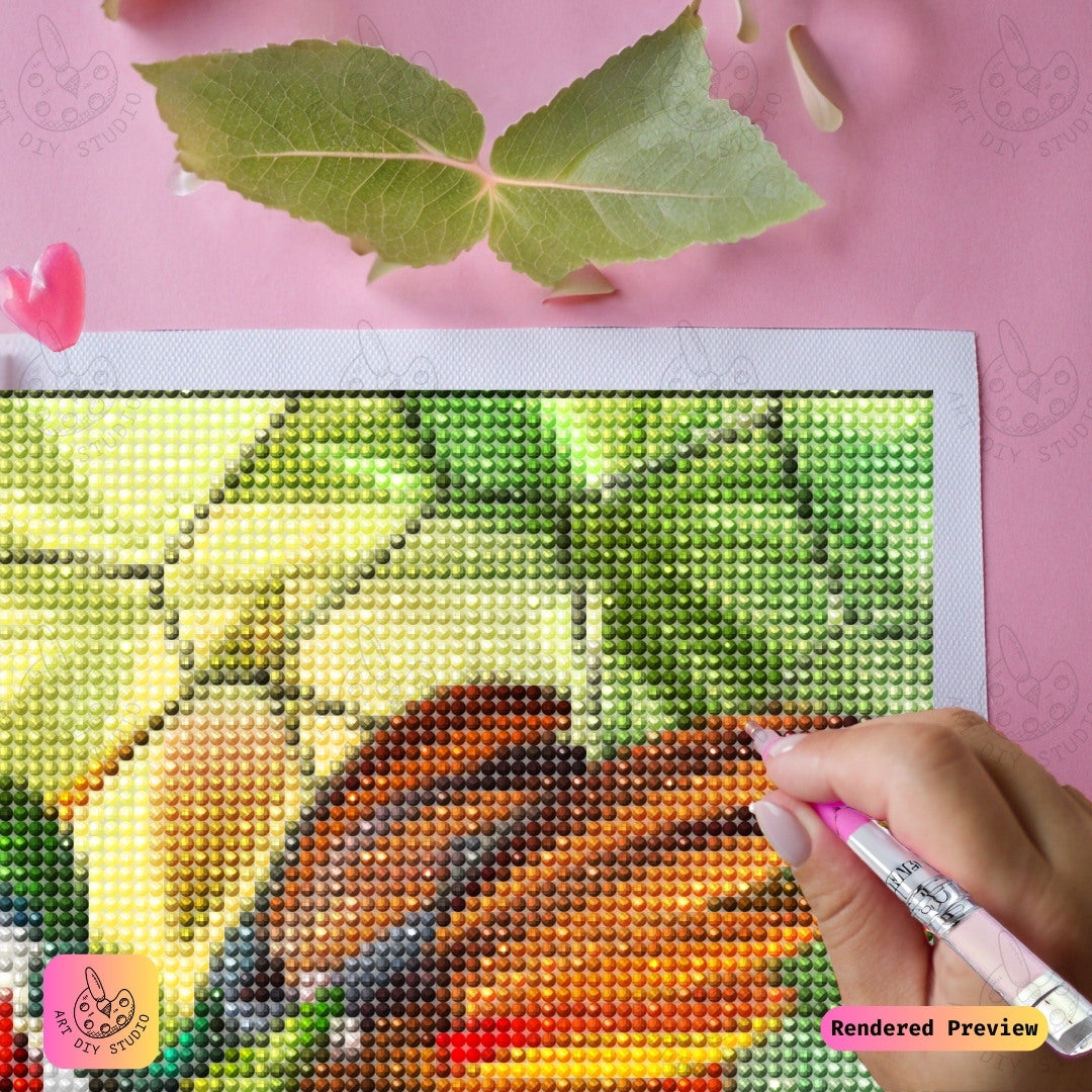 Artdiystudio Colorful Hummingbird Diy Diamond Painting Kit A Splash Of Natures Beauty 4