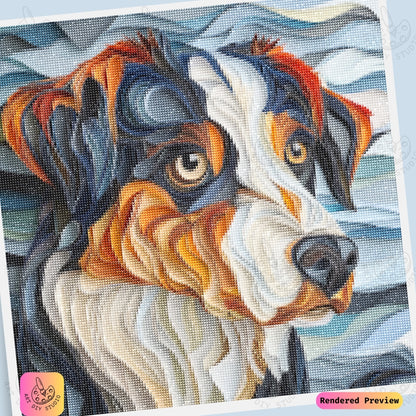Artdiystudio Colorful Pups Portrait Diy Diamond Painting Kit A Bold And Bright Craft