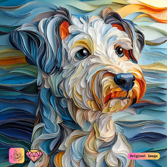Artdiystudio Colorful Pups Spirit Diy Diamond Painting Kit A Vibrant Craft For Dog Lovers 6