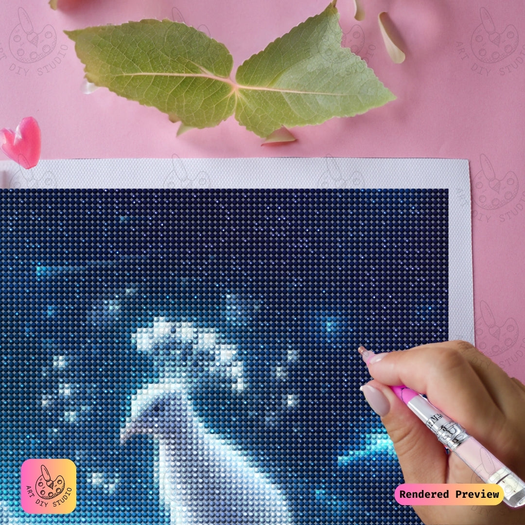 Artdiystudio Cosmic Peacock Dream Diy Diamond Painting Kit A Journey Into The Stars 3