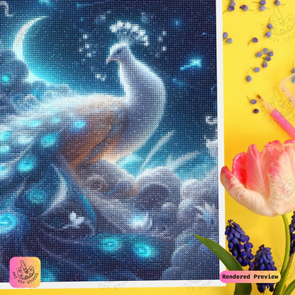 Artdiystudio Cosmic Peacock Dream Diy Diamond Painting Kit A Journey Into The Stars 4
