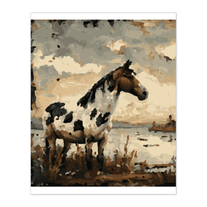 Artdiystudio Countryside Serenity Rustic Horse Paint By Numbers Kit A Serene Tribute To Nature 4