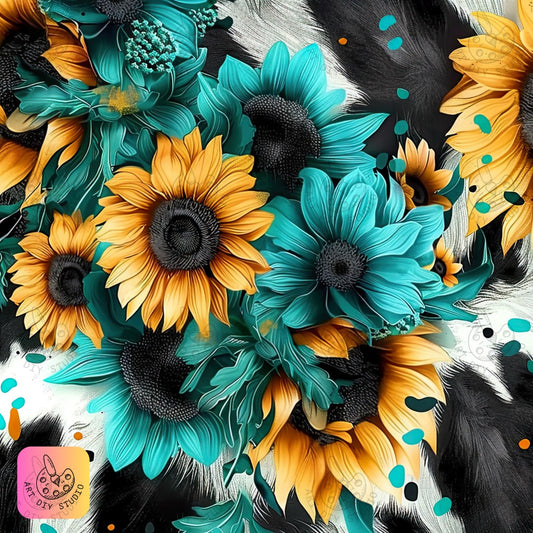 Artdiystudio Cowgirl Sunflower Burst Diy Diamond Painting Kit Bold Bright And Western 8