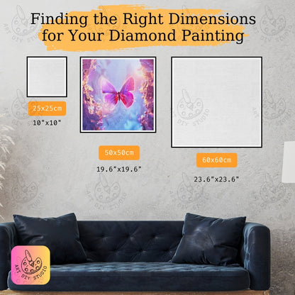 Artdiystudio Create Enchanting Art With The Radiant Butterfly Dream Diamond Painting Kit Product Image 2