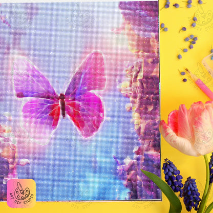 Artdiystudio Create Enchanting Art With The Radiant Butterfly Dream Diamond Painting Kit Product Image 7