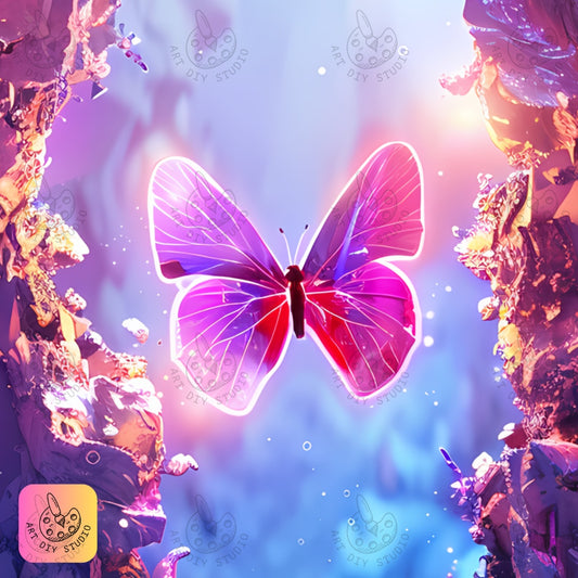 Artdiystudio Create Enchanting Art With The Radiant Butterfly Dream Diamond Painting Kit Product Image 8