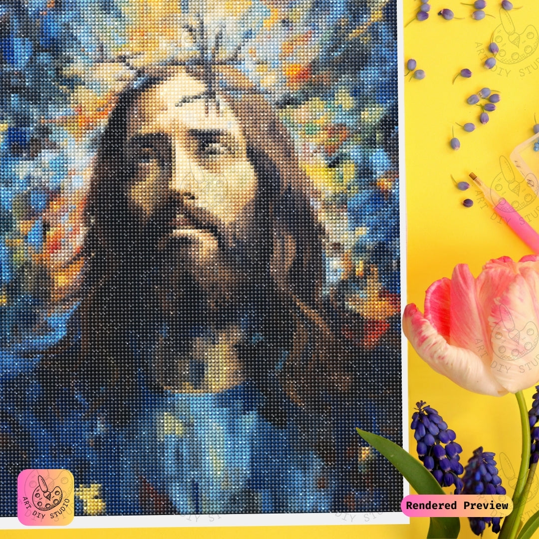 Artdiystudio Crown Of Devotion Diy Diamond Painting Kit A Tribute To Sacred Strength 3